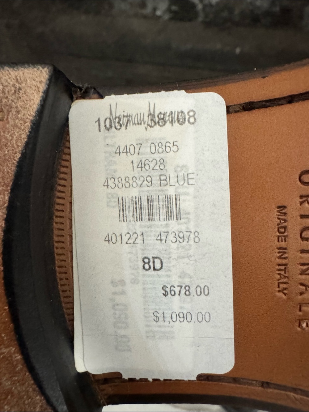 Salvatore Ferragamo Black Cap-Toe Derby Shoes - Picture 7 of 9